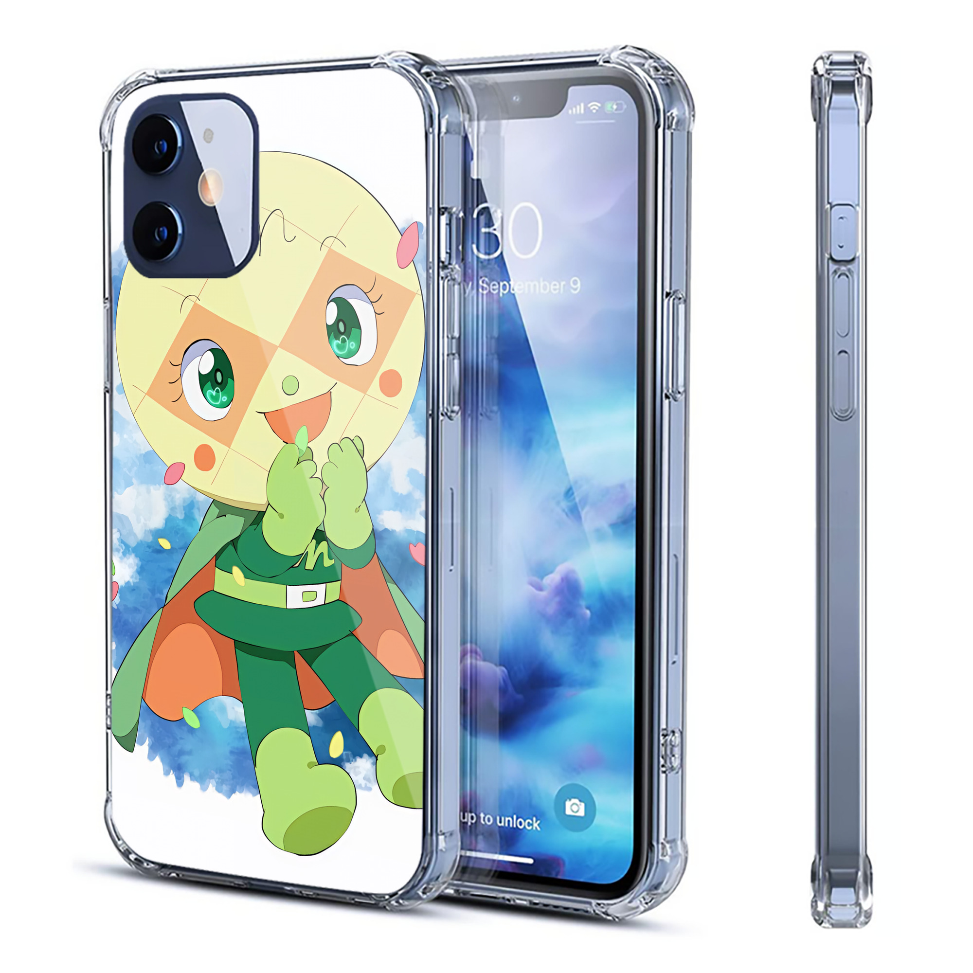 （画像用） アンパンマン Anpanman 【iPhone 12シリーズ対応】透明スマホケース（クリアソフトケース）